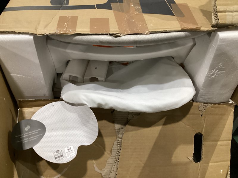 Condition photo showing As Is for UPPAbaby Soma Smart Bassinet – 5 motions + 5 speeds + 4 Sounds with MotionSync Technology – Height Adjustable – Included Mattress, Sheet + Storage Basket – Charlie (Sand Mélange)