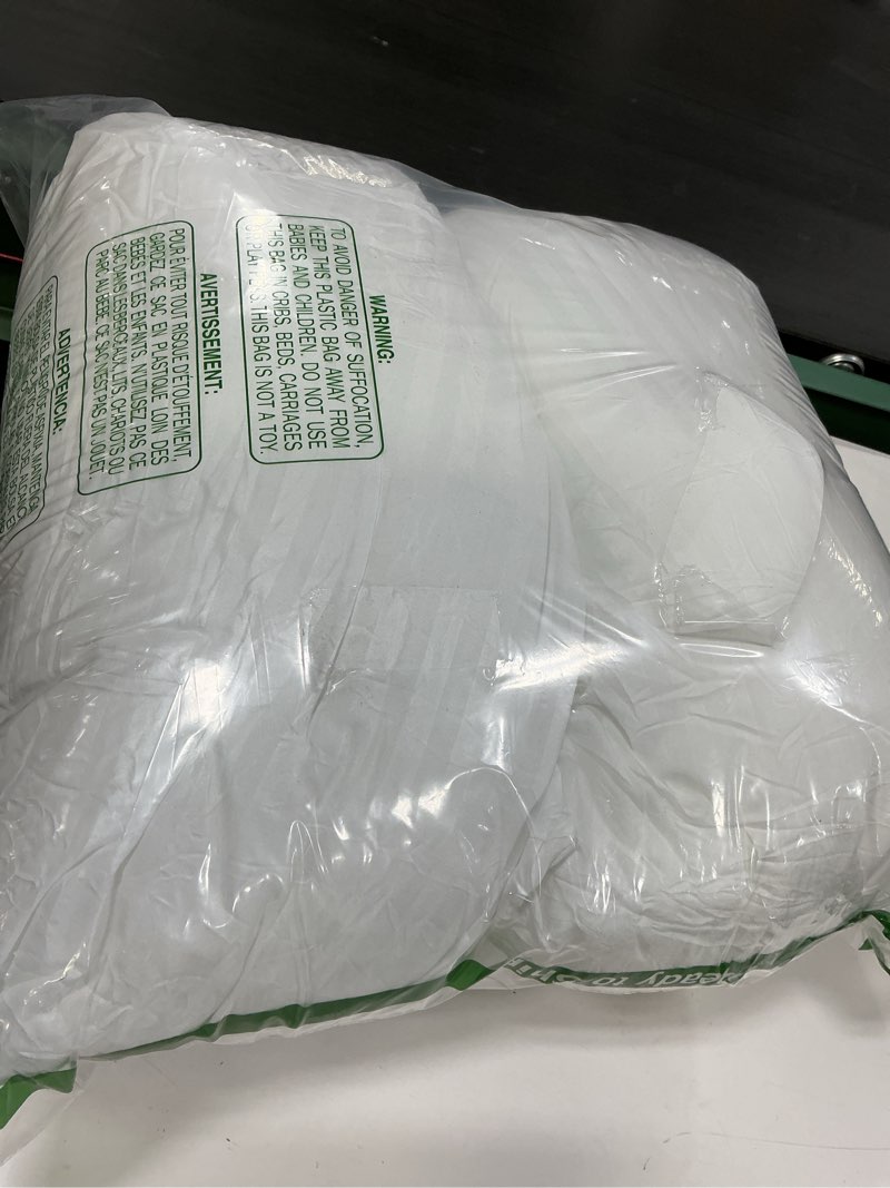 Condition photo showing As Is for OKBA Set of 2 Throw Pillow Inserts, Hypoallergenic Soft & Firm Cushions with 100% Cotton Cover, 22x22 Pillows Filler for Side Sleepers, Sofa, Bed and Home Decor, Indoor Quality Hotel Pillows 22x22 Inch (Pack of 2)-1CM Stripe