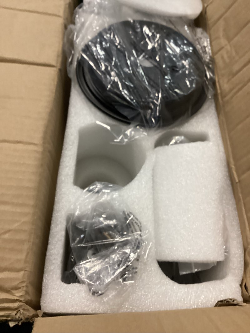 Condition photo showing Good Condition for 42 inch black ceiling fans with lights and remote control, indoor outdoor modern wood ceiling fan with light for patio study, bedroom, 5 blades, dimmable, reversible dc motor, memory function black walnut 5 blades 42 inch