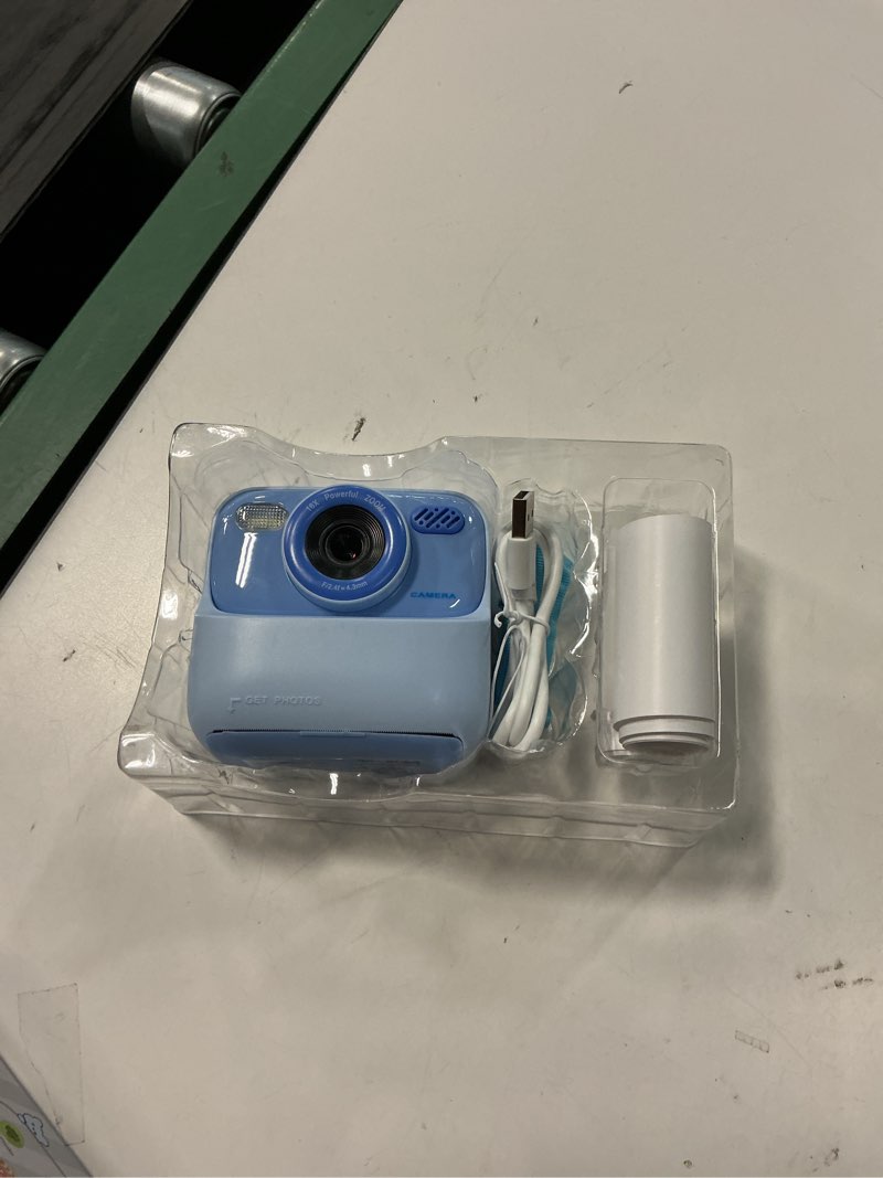 Condition photo showing Good Condition for kids instant digital cameras for boys and girls, 1080p hd dual-lens selfie digital camera with print paper & 32g card, christmas birthday gifts toys for toddler and teenagers age 3-16 years old blue