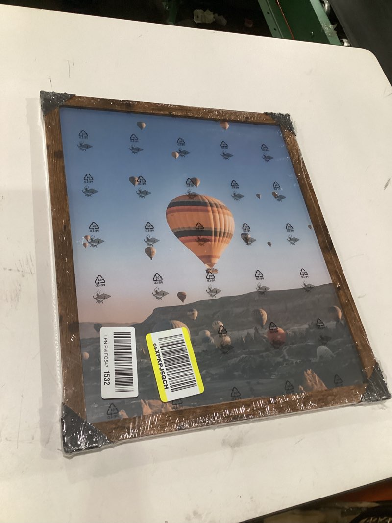 Brown wood picture frame, SZE UNKNOWN