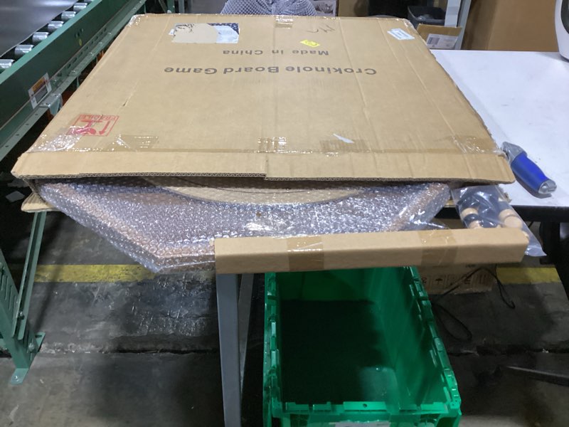 Condition photo showing New/Like New for crokinole board game - 27 inch large classic board game.deluxe tournament crokinole set with 24 discs for families and friends