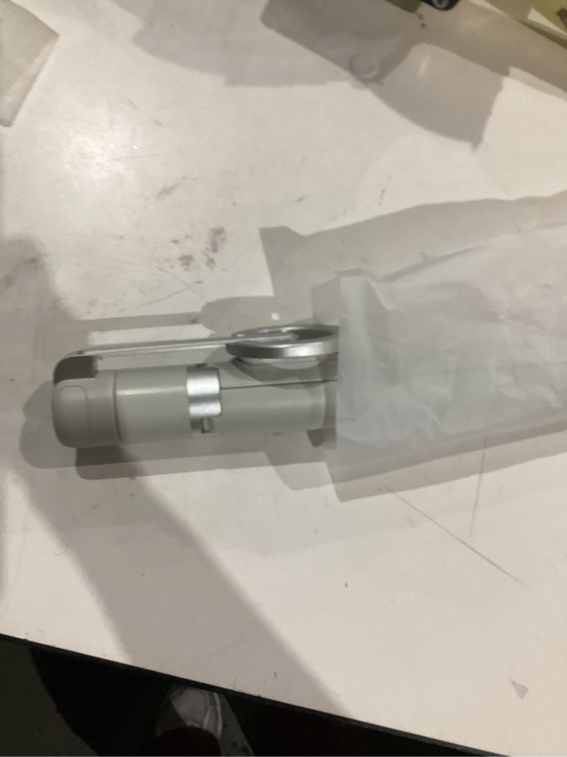 Condition photo showing As Is for TONEOF 68" Magnetic Selfie Stick Tripod with Aluminum Strong Magnetic Holder for Magsafe, 360° Rotatable Travel Phone Tripod Stand with Metal Ring & Rechargeable Remote for iPhone/Android(Beige Gray) Beige Gray 68“