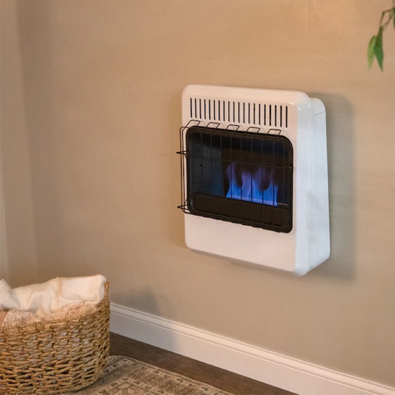 master forge™  indoor/garage 20,000-btu  vent-free wall heater