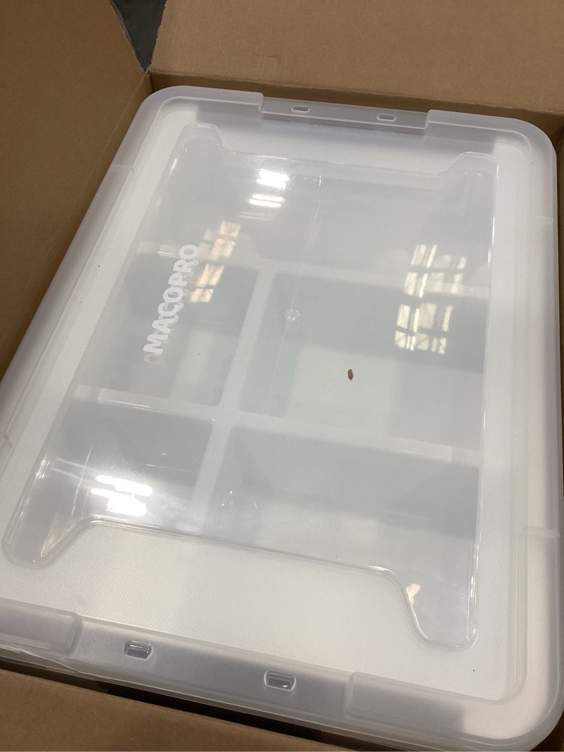 Condition photo showing Good Condition for plastic storage box with removable tray craft organizers and storage clear storage container for organizing bead, tool, sewing, playdoh (white, 2pack-17qt) white 2pack-17qt