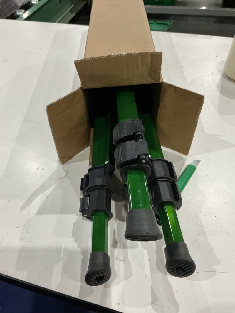 Condition photo showing As Is for orbit 1/2 -inch heavy-duty brass impact sprinkler on adjustable 22-48-inch metal tripod base