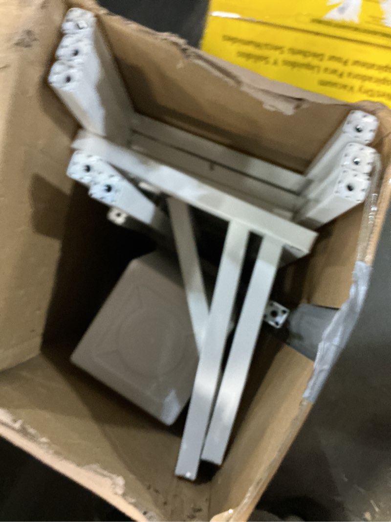 Condition photo showing As Is for vgmiu flower display stand with 12 buckets, flower cart 3 layers white metal flower bar stand with wheels, moving florist bouquet shelf for weddings florist indoor outdoor patio garden living room 37"l x 23.62"w x 31.5"h white