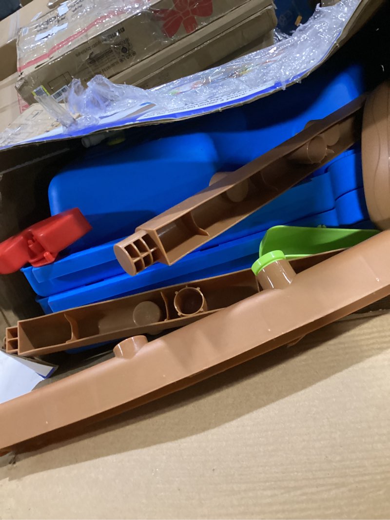 Condition photo showing Good Condition for vrogtik water table for toddlers with fishing game set 3-tier kids sand water table sensory outdoor toys for kids ages 4-8 summer beach outside toys backyard for kids toddlers age 3 4 5 6 7 8 9 10 without umbrella