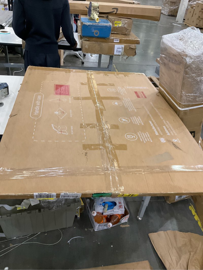 Condition photo showing New/Like New for maxtek Large Cork Board 72 x 48 in, Bulletin Board for Walls, 6'x 4' Extra Aluminum Framed Corkboard, Foldable Wall Mounted Back to School Pin Memo Notice Cork Board for Office, Home Wall Display 72x48 inches Silver