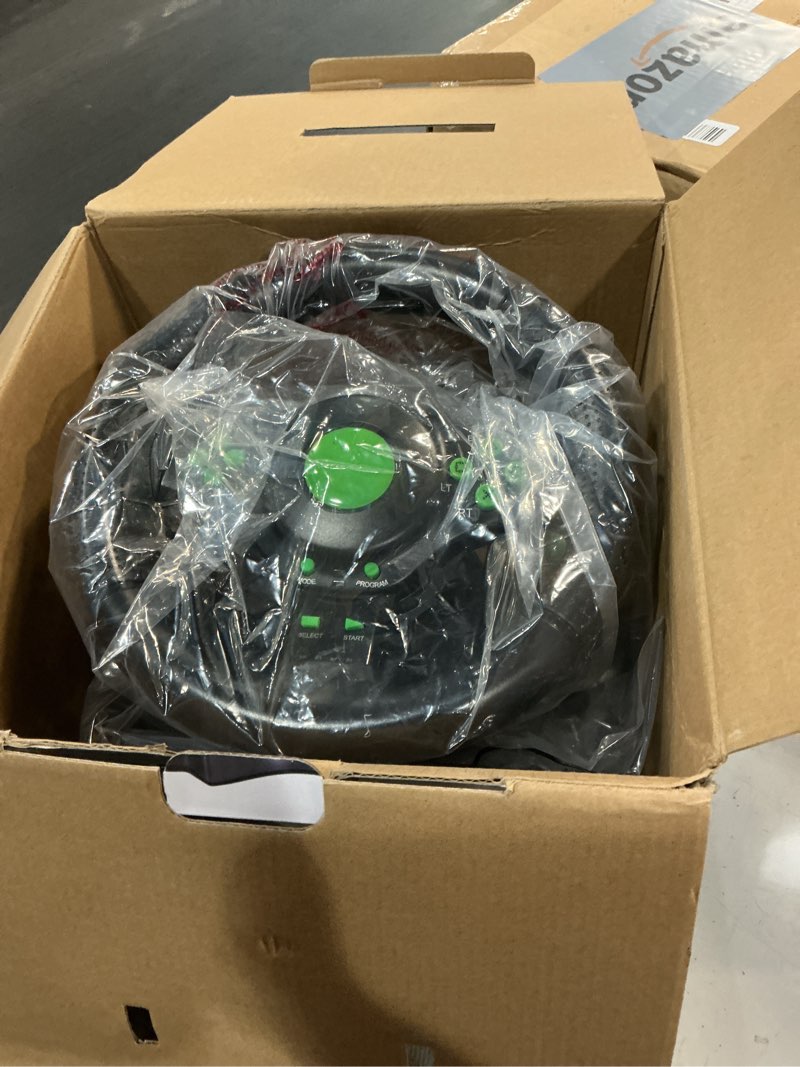 Condition photo showing Good Condition for racing steering wheel with pedals and shifters, vibration controller for 360, ps3, ps2, pc, 180 degree rotation vibration game racing wheel