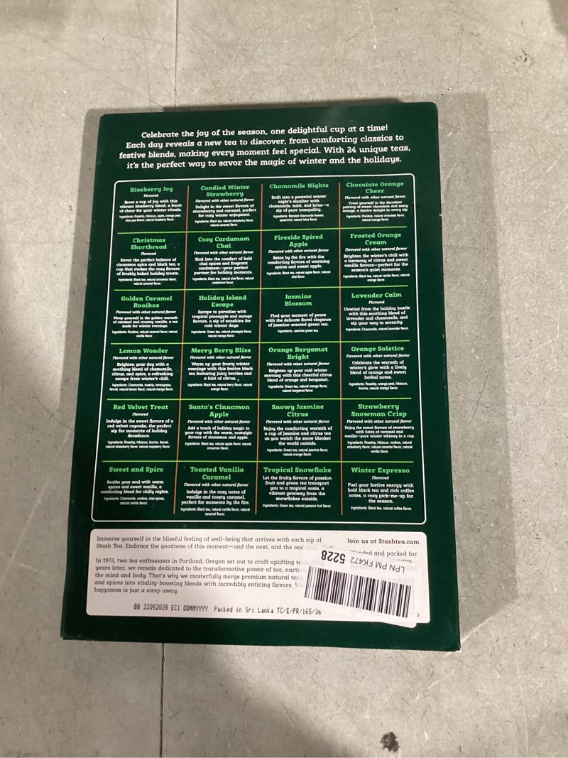 Condition photo showing Good Condition for stash tea advent calendar
