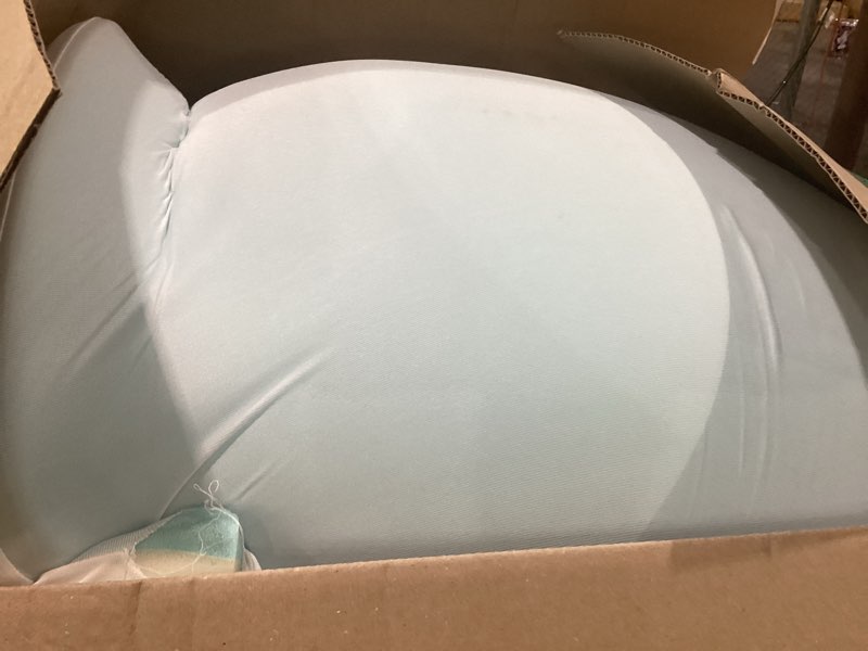 Condition photo showing As Is for queen mattress topper, 4.5 inch memory foam mattress topper for back pain & pressure relief - 2.5" cooling memory foam soft and supportive + 2" pillow top mattress pad cover, with 8-21" deep pocket white queen
