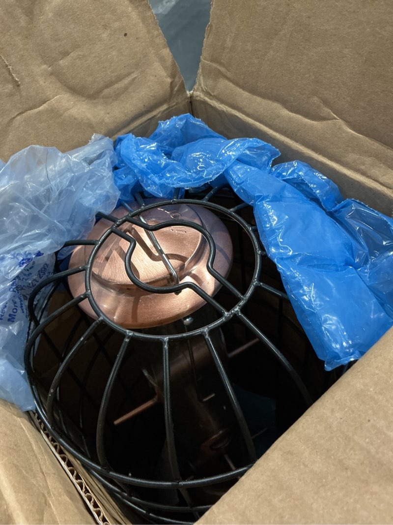 Condition photo showing Good Condition for iborn bird feeders hanging - squirrel proof bird feeders for outdoors, pigeon proof caged feeder, heavy duty all metal copper-plating 15.4 inch, hanging cage feeder for mix seed blends & garden