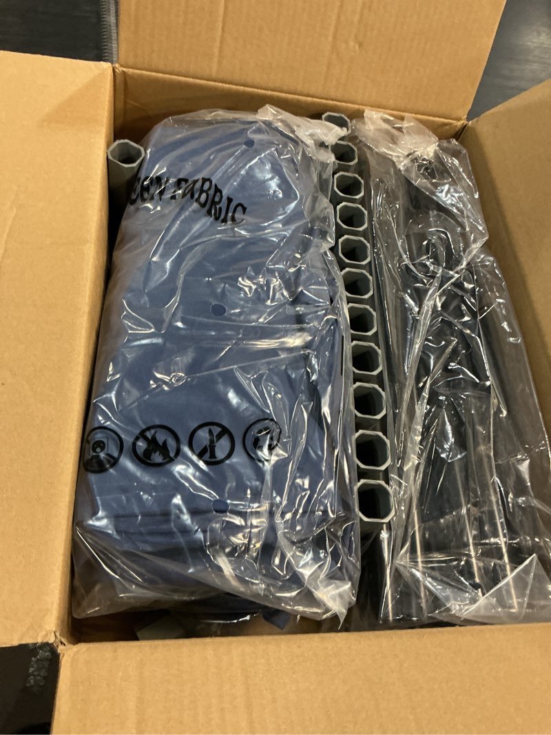 Condition photo showing New/Like New for 45x45 inches hexagonal type puppy playpen, dog playpen for puppies or small dogs, dog fence pet playpen for indoor & outdoor, sturdy safety dog pen with thickened fabric, breathable mesh blue 45x45 inches hexagonal type