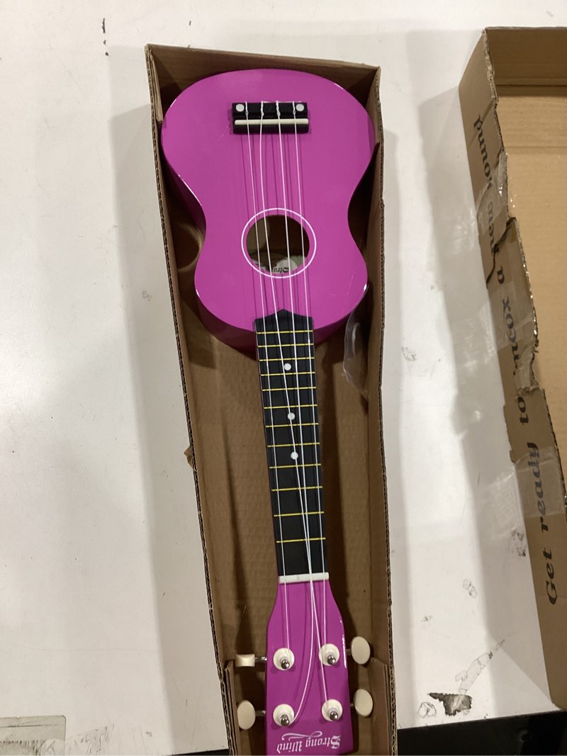 Condition photo showing Good Condition for Strong Wind Soprano Ukulele 21 Inch Basswood Ukeleles for Beginners Four Strings Hawaiian Guitar Valentine's Day Ukulele for Adults Teenagers, Purple