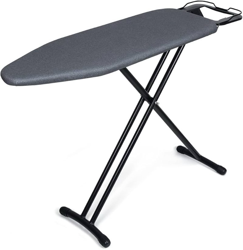 Duwee 12"x36" Ironing Board with Heat Resistant Cover and Thicken Felt Pad, Folding Adjustable Heigh