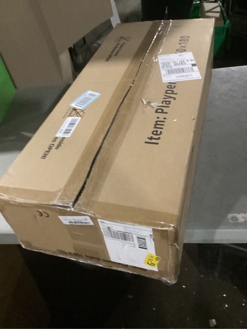 Condition photo showing As Is for Mloong Baby Playpen with Mat, 59x71 in Extra Large Playpen for Babies and Toddlers, Indoor & Outdoor