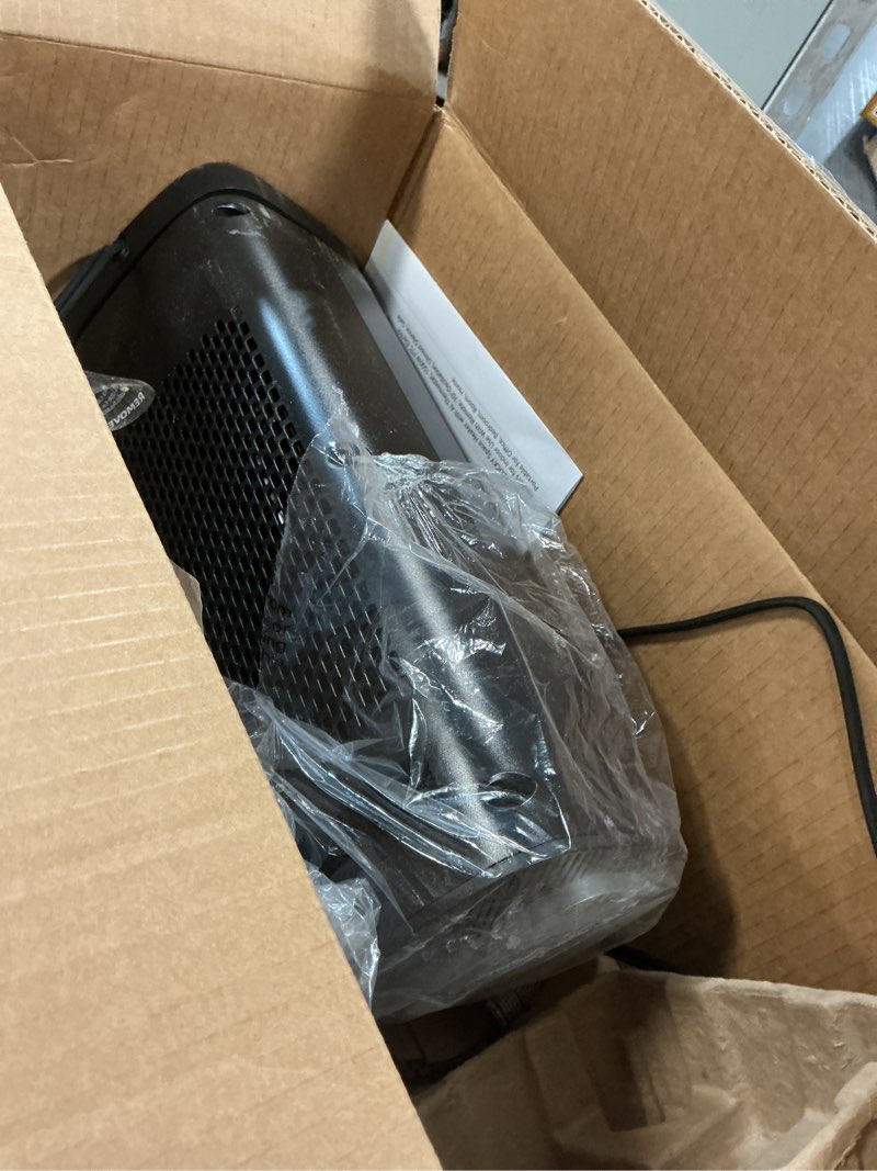 Condition photo showing As Is for 3rd-Gen AEOCKY Space Heater with AI Thermostat, 1500W PTC Electric Heaters for Indoor Use With Remote, 70° Oscillation, Utmost Silence, Safe Portable for Office, Bedroom, Room, Home Black