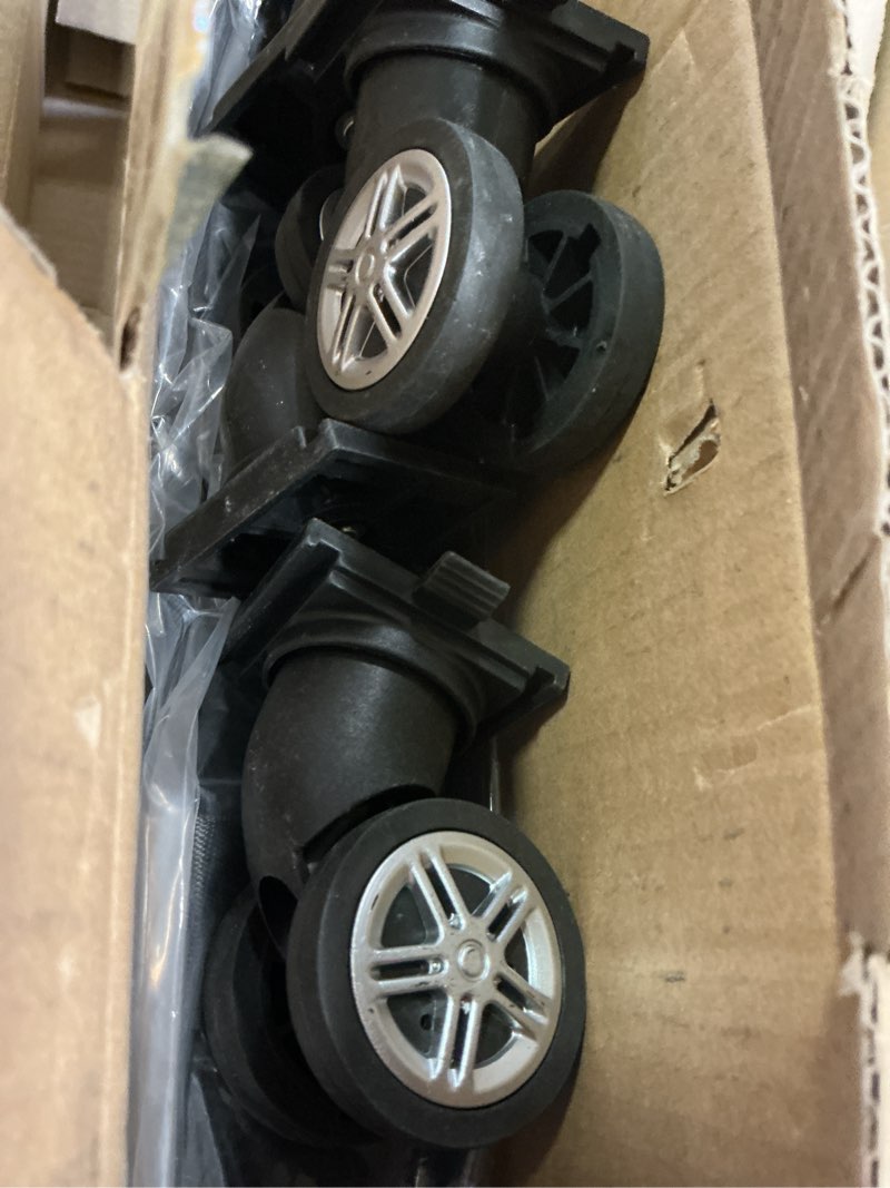 Condition photo showing Good Condition for ISOKE Foldable Travel Duffel Bag - TSA Approved - With Wheels & Shoe Compartment - Weekender Bags for Women - Carry On Overnight Bag - Black - 16"×10"×24"