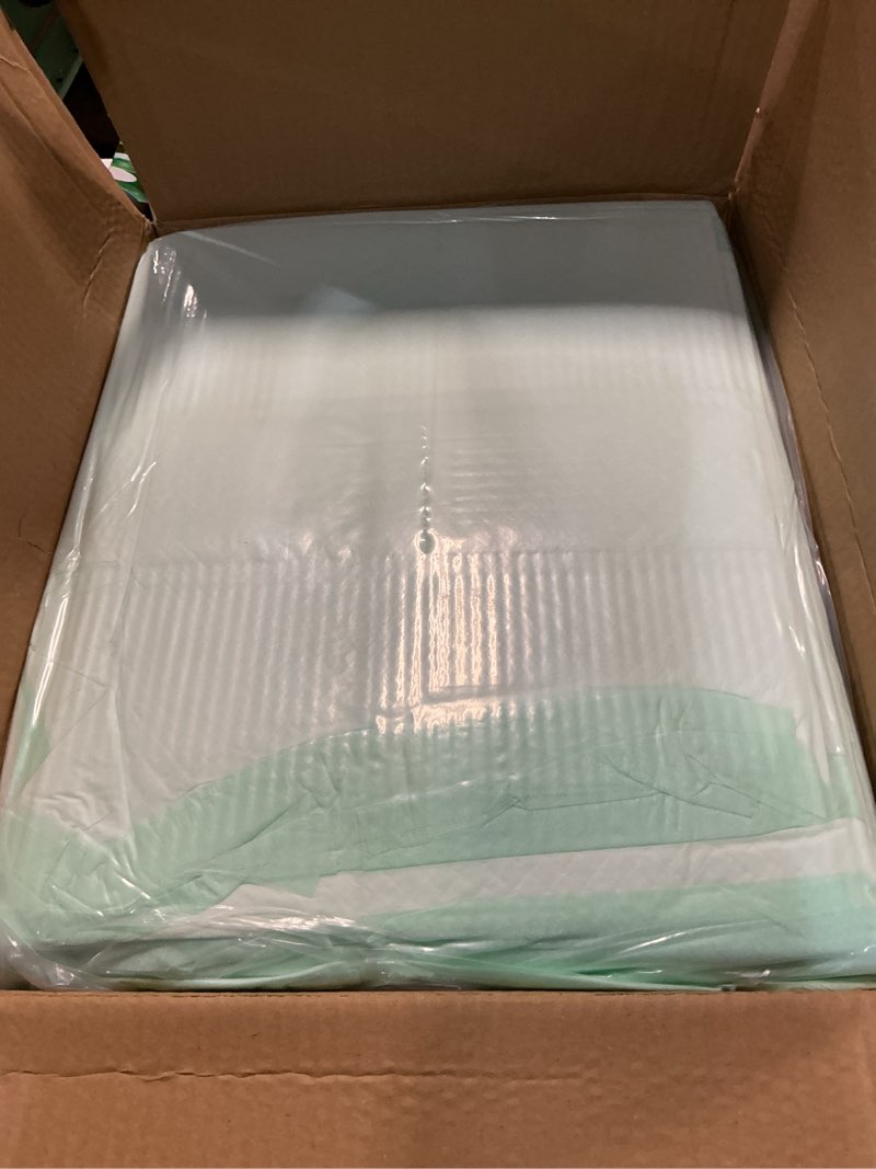 Condition photo showing New/Like New for biggmed tear-resistant disposable bed pads 48" x 36" 50 count underpads extra large incontinence bed pads heavy duty absorbency chux pads pee pads for adult elderly puppy pads for training 48"x36"-50 count