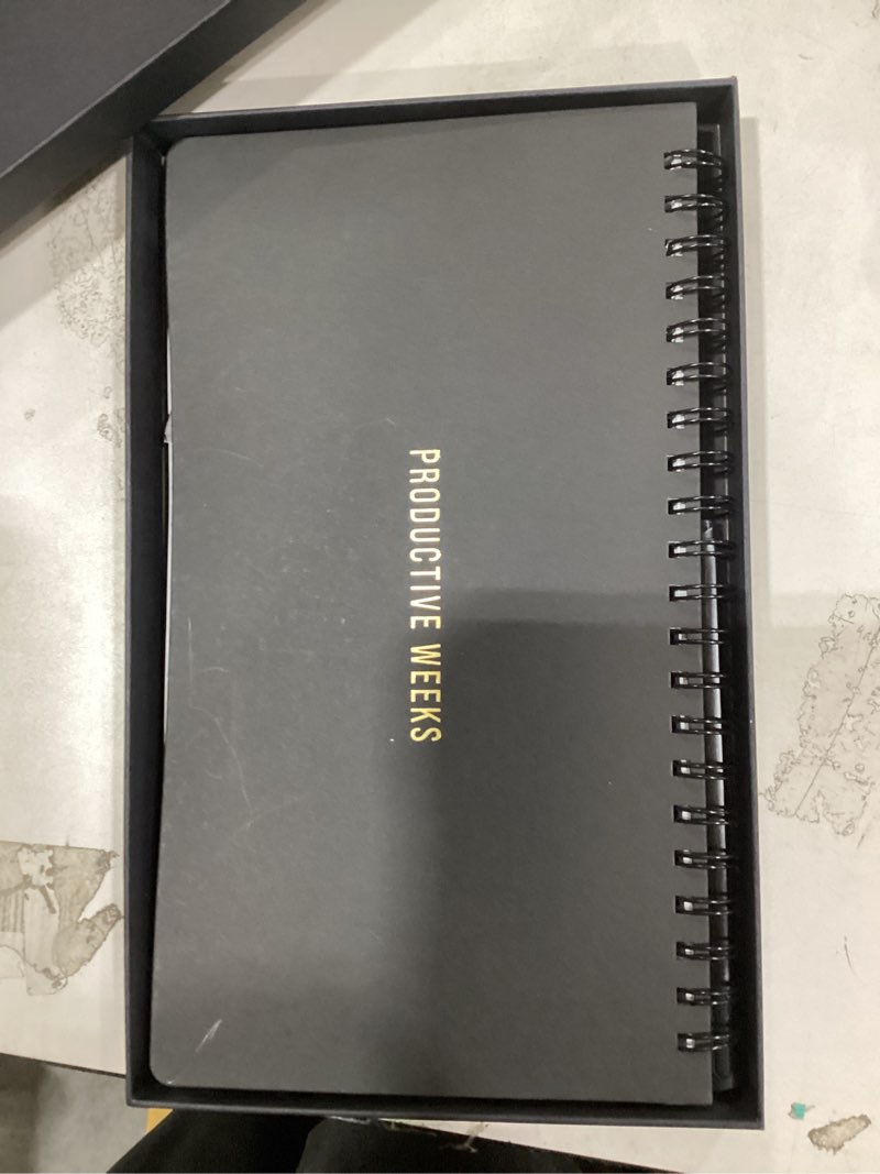 Condition photo showing Good Condition for Undated Weekly Planner 2026 | Daily Agenda To Do List Notepad Day Planner Notebook | Monthly School Task, Work Schedule Planners | Yearly Horizontal Calendar Spiral Desk Organizer | Ver 1 V1 (Mon Start)