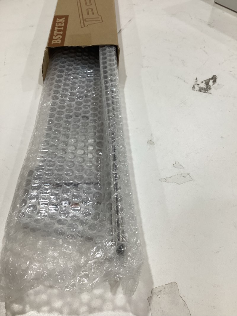 Condition photo showing Good Condition for stainless steel stove & counter top gap covers adjustable length 13.8"-27.6”oven side filler kit between, heat resistant slide-in range trim guard for seamless kitchen accessories (silver) 13.8"-27.6" silver