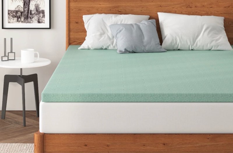 Green Tea Infused Memory Foam Mattress Topper