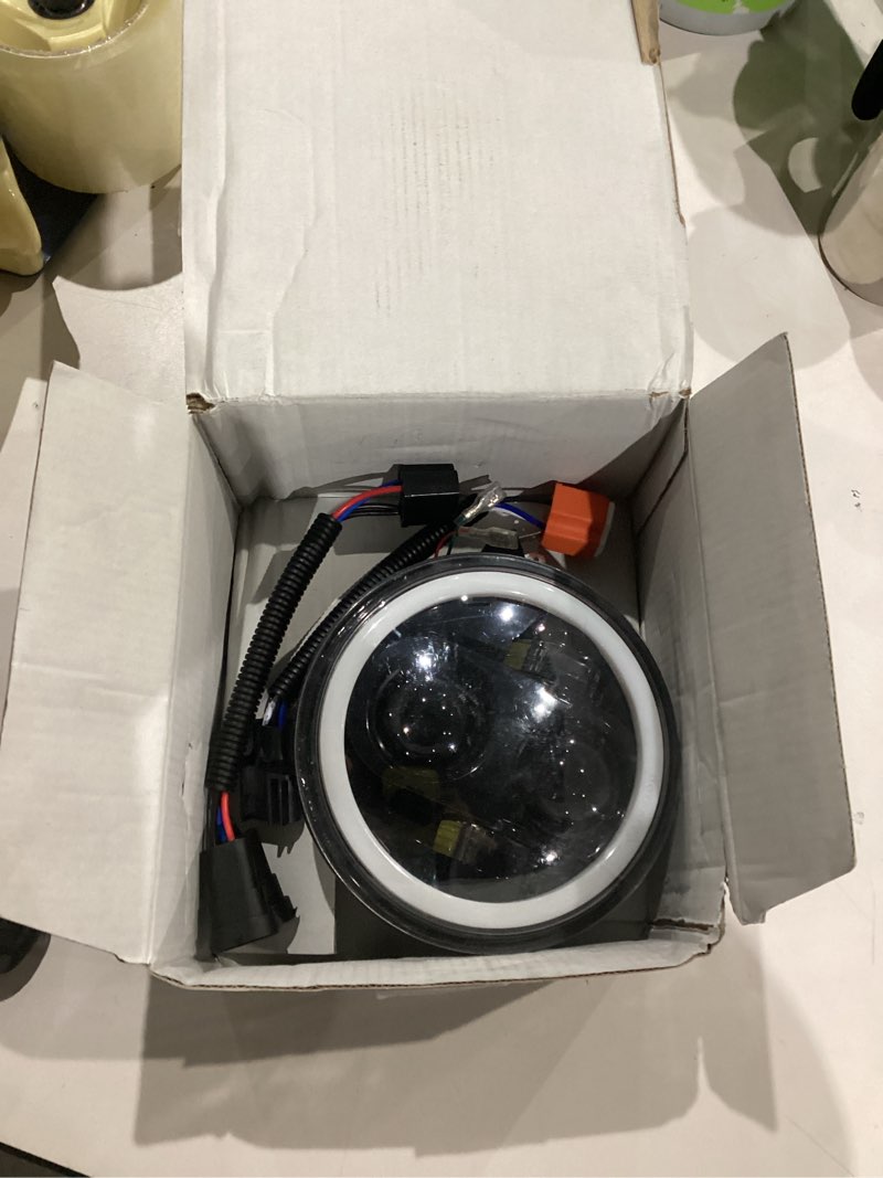 Condition photo showing As Is for MONDEVIEW 5-3/4 5.75 LED Headlight Motorcycle Round Hi/Lo Beam Compatible with Sportster Dyna Street Bob Low Rider Wide Glide Iron 883, 1PCS