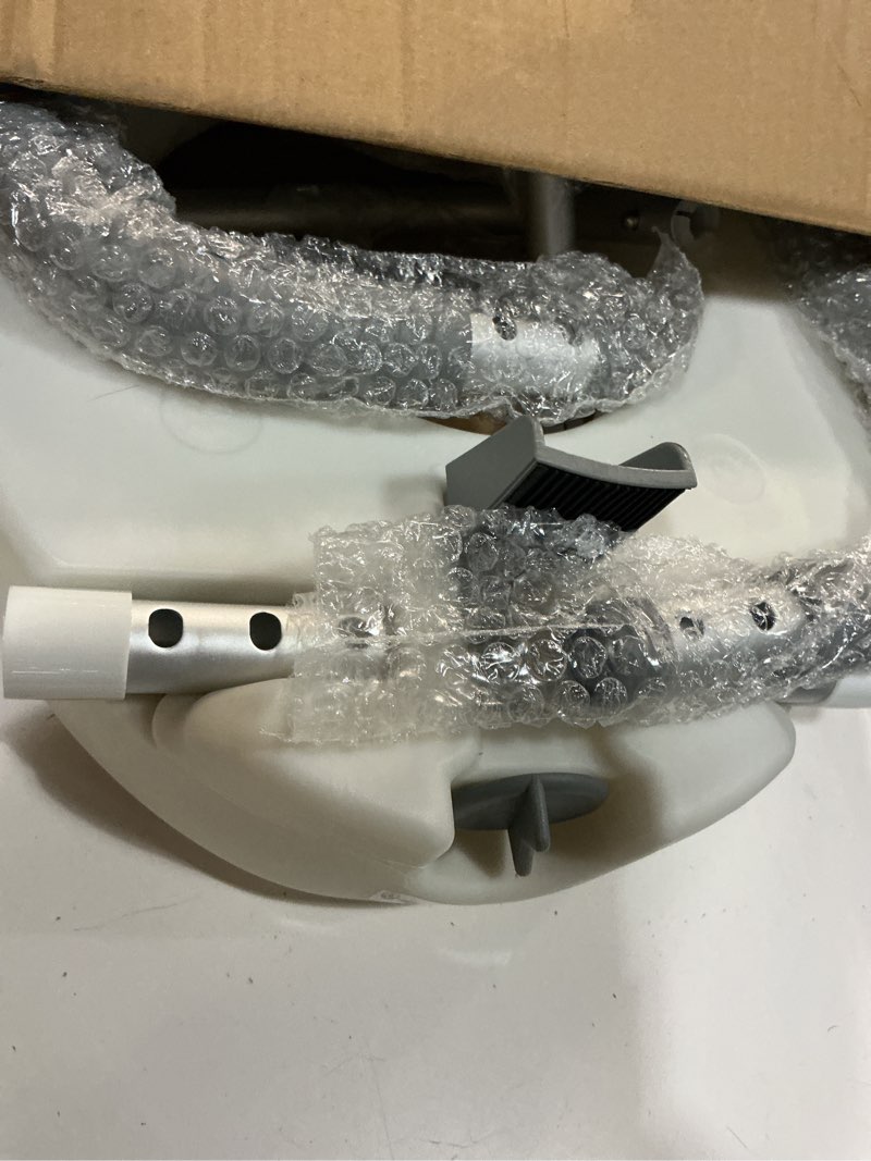 Condition photo showing As Is for drive medical 2-in-1 raised toilet seat with removable padded arms - elevated bathroom safety support - secure locking attachment - easy height assistance - durable construction, standard toilets