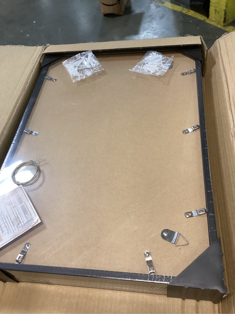 Condition photo showing New/Like New for 13x19 Picture Frame Set of 3 - Display 11x17 Photo with Mat or 13 x 19 Poster without Mat, Wall Mounting Horizontal and Vertical, Black Black 13x19 in