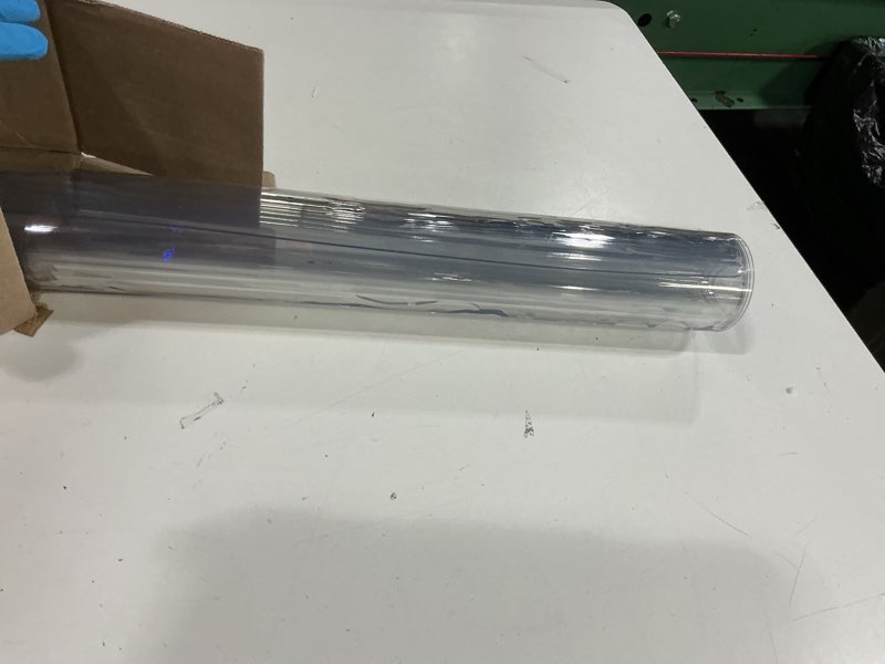 Condition photo showing Good Condition for royhom clear table protector 30 x 72 inch - 1.5mm thick plastic table cover, clear table cover protector rectangle, waterproof pvc desk mat for coffee table, writing desk, dining room, dresser 30" x 72" (rectangular) clear 1.5mm