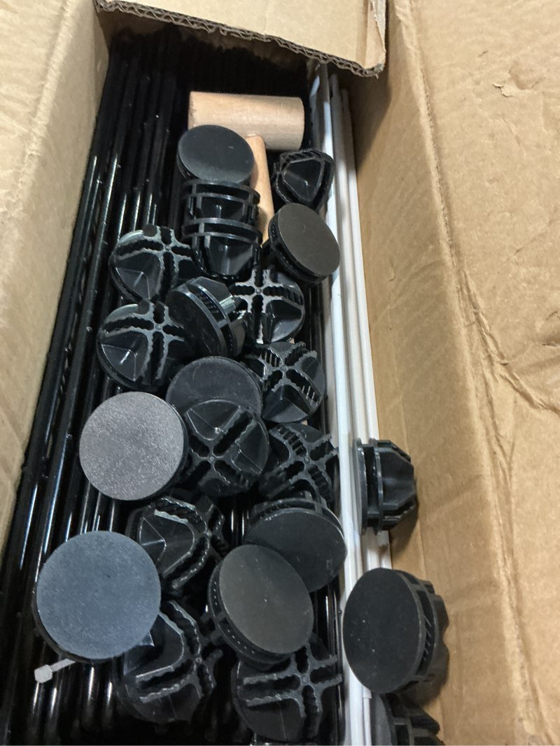 Condition photo showing As Is for 3-tier diy indoor cat cage with skylight, accommodates multiple pets; foldable large cat cage enclosure (with litter box area); 43.7-inch metal wire cat bed habitat