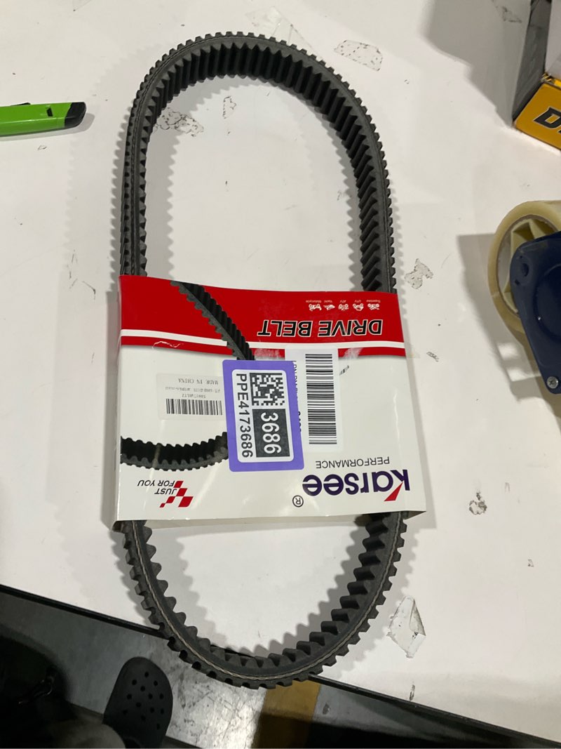 Condition photo showing As Is for karsee 3211070 drive belt compatible with polaris snowmobile indy 440/500 / xlt 600 / super sport/trail polaris snowmobile indy 440 3211070 1