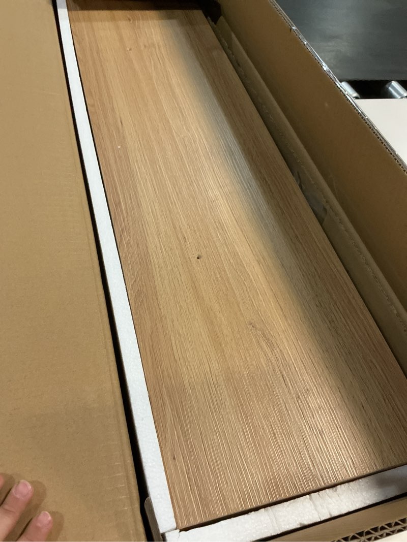 Condition photo showing Good Condition for inhabit union oak floating shelves set of 2?35in wall mounted display ledge shelves for bedroom, bathroom, living room and kitchen decoration storage