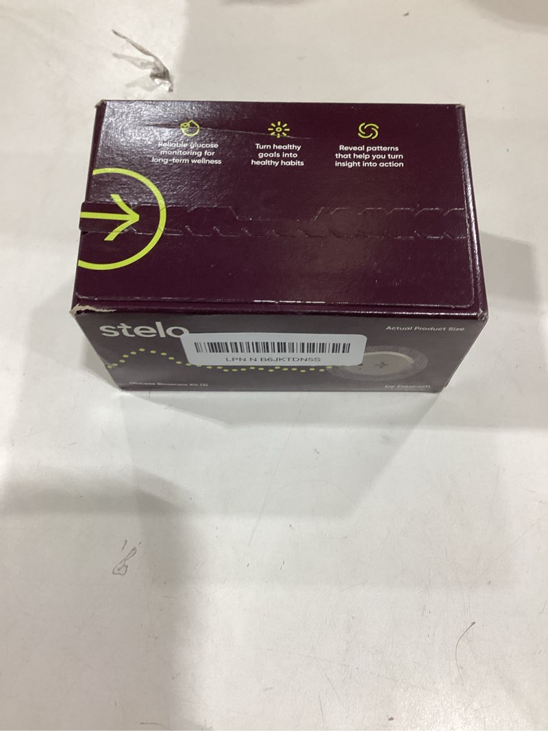 Condition photo showing New/Like New for Stelo Glucose Biosensor & App by Dexcom - A Leader in Continuous Glucose Monitoring (CGM). 24/7 Tracking & Personalized Insights to Reveal Patterns. 2-Pack (Up to 15 Days Each). iOS & Android. 2 Biosensors