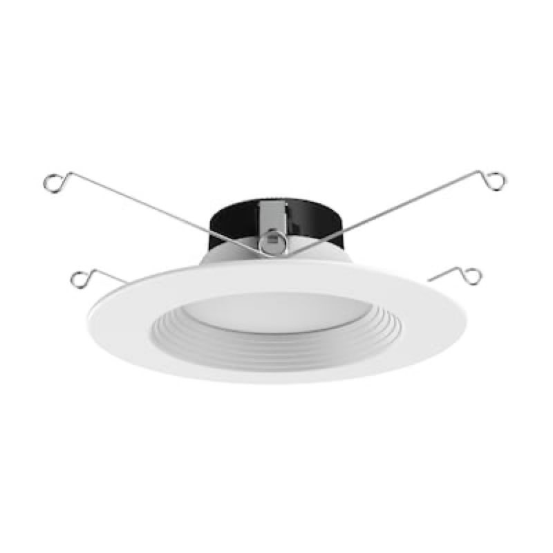 utilitech white 6-in 1250 -lumens switchable white round dimmable led wet rated recessed downlight
