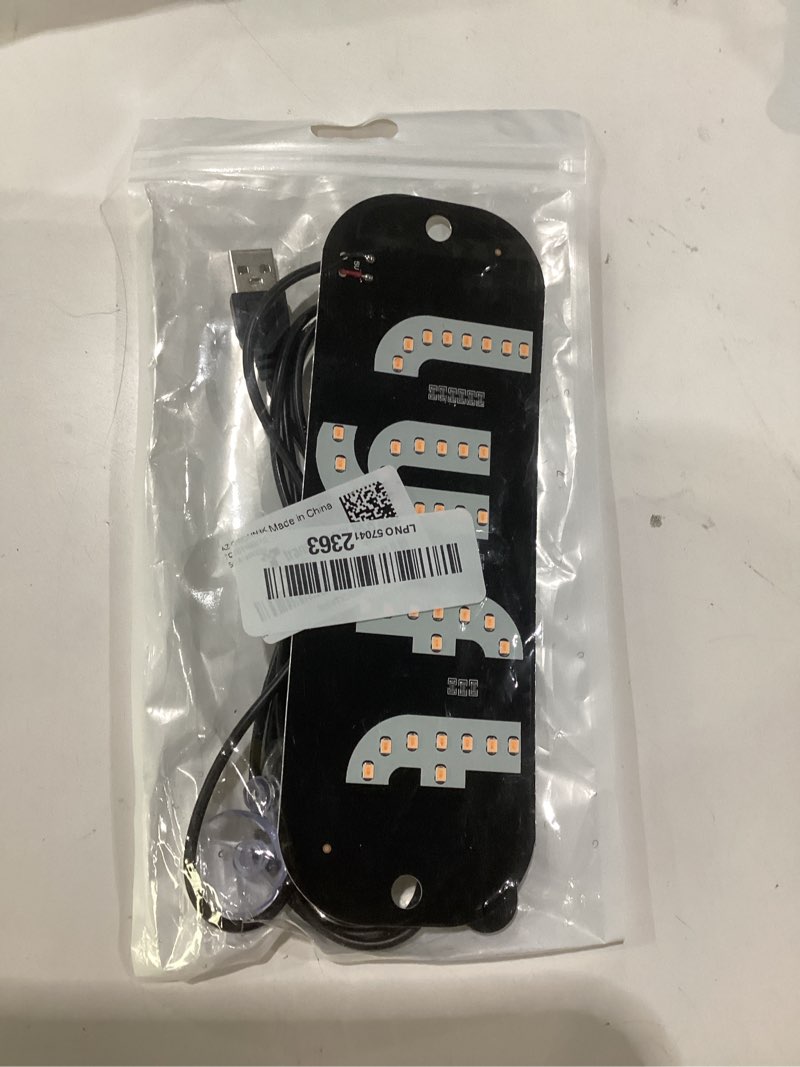 Condition photo showing As Is for led light for car, led sign for car windshield, taxi sign decal with suction cups and hook and loop cable ties usb plug, trucks, suv (pink) style a?pink