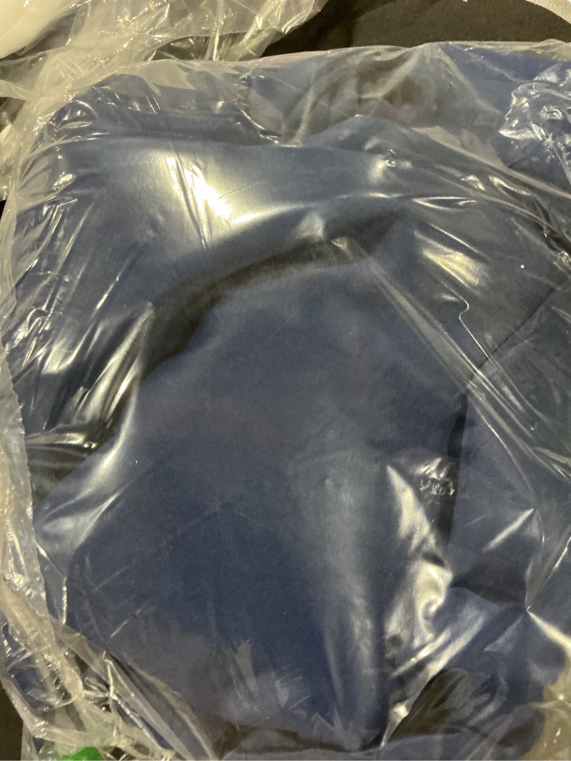 Condition photo showing Good Condition for KEQIAOSUOCAI 92 Inch Long Curtains Navy Blue Pinch Pleated Draperies for Track System, Fancy Luxury 