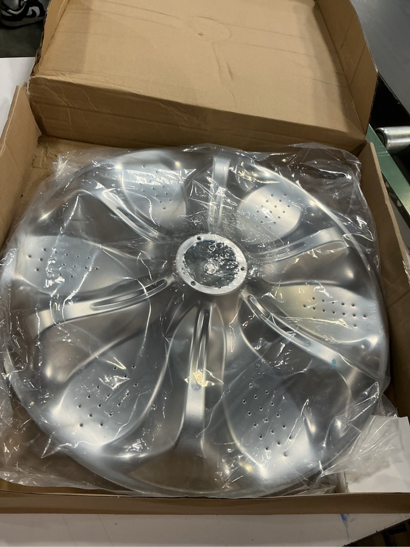 Condition photo showing New/Like New for AGZ72909711 Washer Pulsator Assembly with 5006EA3009B Washer Pulsator Cap and Screw Replacement for LG Kenmore Washer AGZ72909713, AP6800730, AGZ72909702, WT1101CW, WT1501CW, WT5270CW Agitator Plate