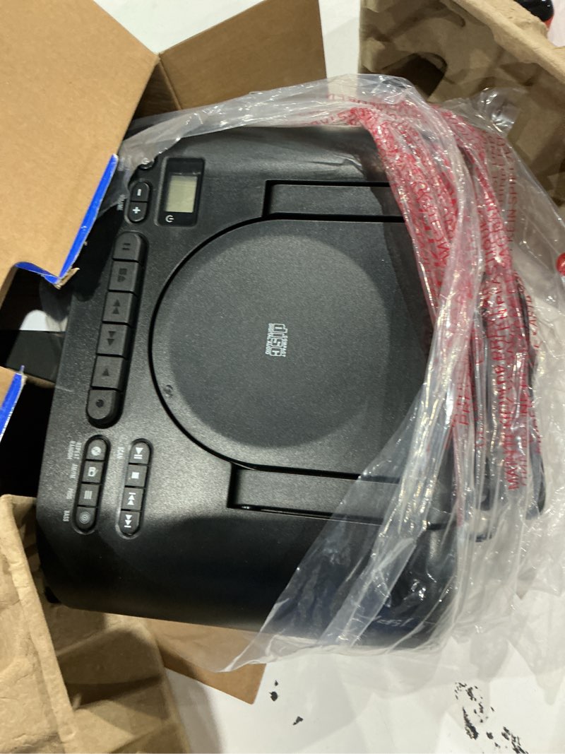 Condition photo showing Good Condition for onn. portable cd/cassette boombox with bluetooth wireless technology, black