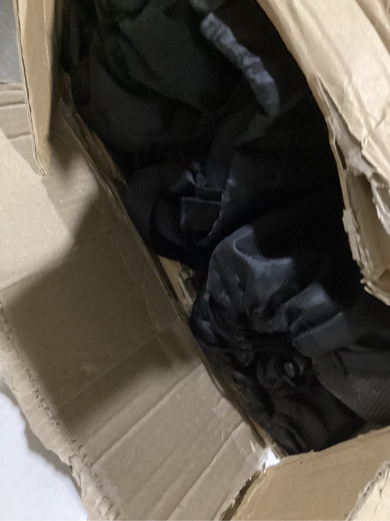 Condition photo showing Good Condition for camping chairs for adults heavy duty 500lbs capacity, high back folding chair with thickened steel frame, padded portable outside chair with cooler bag, cup holder & side pocket, black, 2 pack 25''x25''x39.5'' black 2