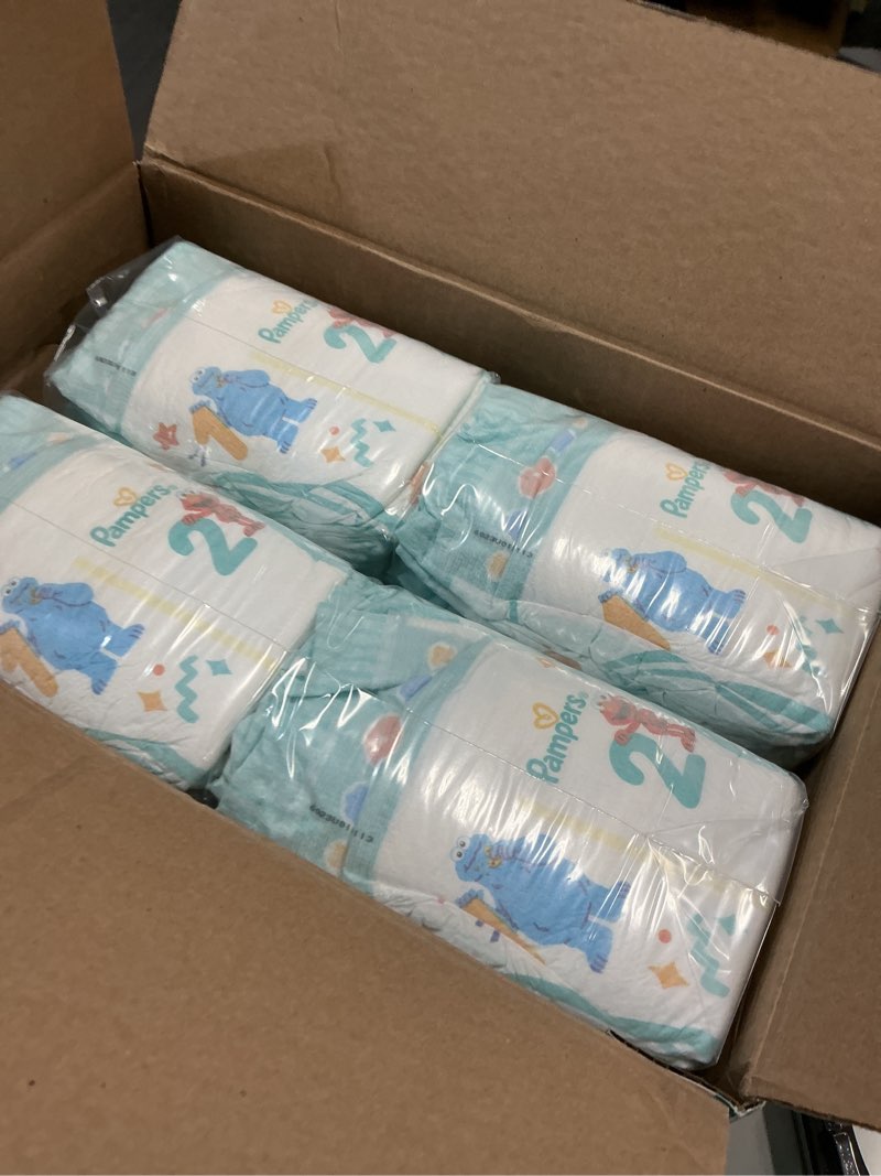 Condition photo showing New/Like New for Pampers Diapers - Baby Dry - Size 1, 120 Count, Absorbent Disposable Infant Diaper (Packaging May Vary) Size 1 120
