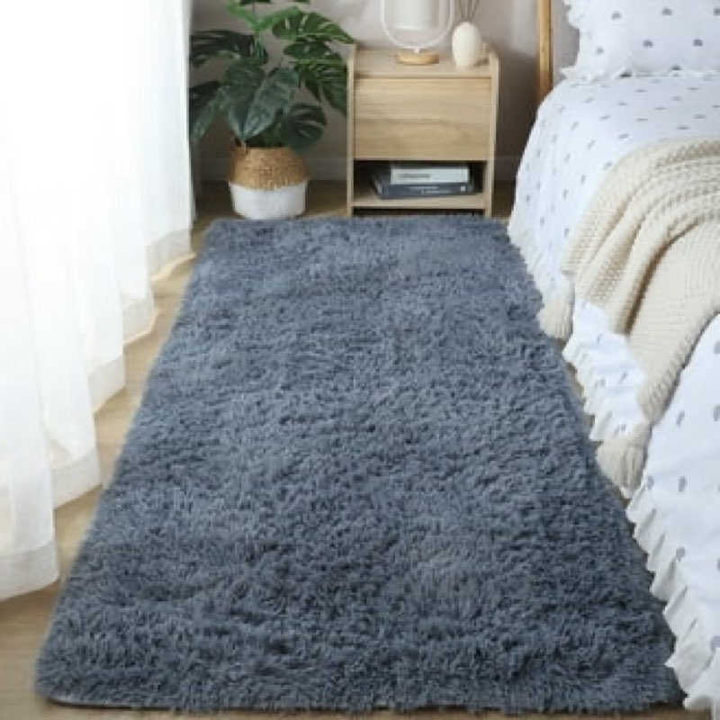 Soft Fluffy Indoor Area Rugs Feet Furry Shaggy Carpet for Bedroom Living
