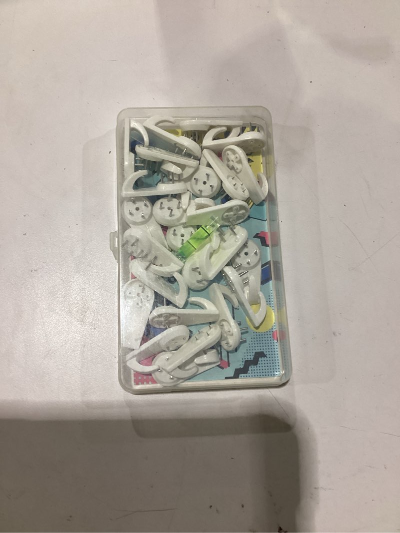 Condition photo showing New/Like New for Concrete Wall Hooks?25pcs Invisible Nail Hangers, No Damage Picture Hanger ? Powerful Concrete Hard Drywall Picture Hooks Non-Trace Hanging for Picture Photo Frame Clock Hangers (M) Medium