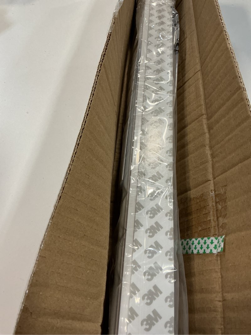 Condition photo showing As Is for LazBlinds No Tools No Drill Cordless Roller Shades, Light Filtering Roller Blinds for Windows, Thermal Insulated UV Protection Roll Up Window Blinds and Shases, 28'' W x 72'' H, White White-light Filtering 28'' W x 72'' H