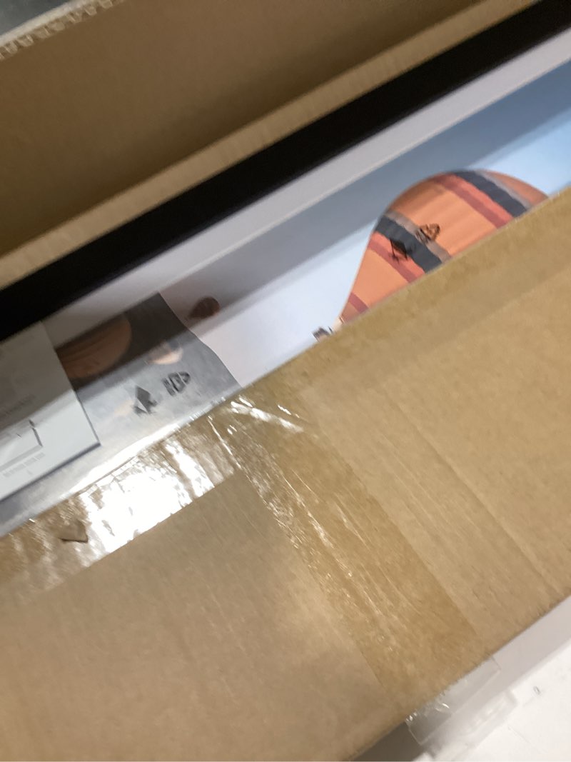 Condition photo showing New/Like New for 10x30 Picture Frame with 8x24 Mat, Display Photo 8x24 with Mat or 10 x 30 Without Mat, Wall Hanging Large 10 by 30 Poster Frame with Plexiglass, Black Black 10x30 inch