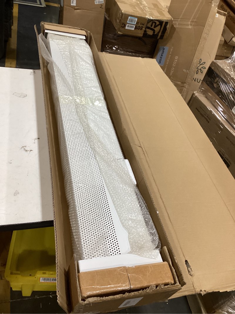 Condition photo showing Good Condition for redants 4 ft baseboard heater covers with left and right endcaps, galvanized steel easy slip-on baseboard cover for replacing old and rusty looking electric and hydronic base board heater cover 4 ft (w/ caps) 1