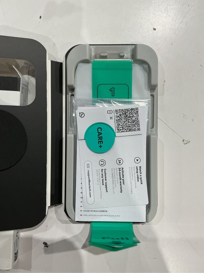 Condition photo showing Good Condition for esr 3 pack for iphone 17e/iphone 16e/iphone 14/iphone 13/13 pro screen protector, military grade shatterproof, 9h hardness, full coverage tempered glass with ultrafit tray iphone 17e/16e/14/13/13 pro 6.1 inch