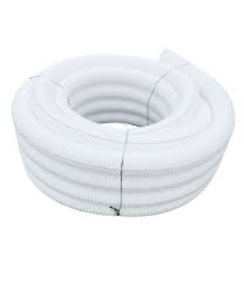 White corrugated hoses 12 ct