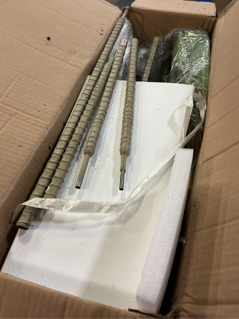 Condition photo showing Good Condition for Artificial Dracaena Plant - 6ft Faux Tree with White Planter, UV-Resistant Realistic Faux Dracaena Tree Indoor for Home Decor, Bedroom, Living Room, Porch, Patio, Outdoor Housewarming Gift